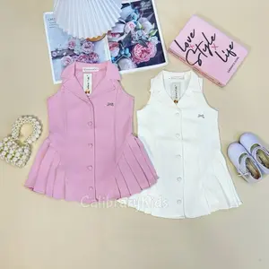 { Calibrary }  LISA Dress anak balita cewek | premium Dress anak perempuan | fashion | dress button | line dress