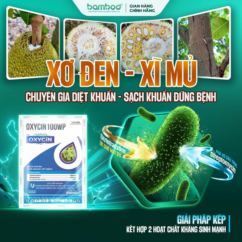 OXYCIN 1 gói - SẠCH KHUẨN - Hỗ trợ quản lý SƠ ĐEN - NỨT THÂN XÌ MỦ trên MÍT
