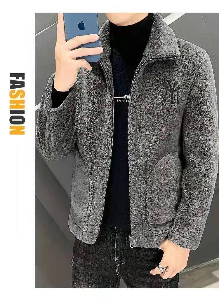Product Introduction of Áo Khoác Lông Cừu Berber Cho Nam, Quần Áo Dày Lót Lông Cừu Hợp Thời Trang, Áo Khoác Cotton, Mùa Thu Và Mùa Đông, Mới， Menswear， Jacket 12
