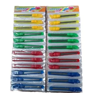 (12 pcs) Pisau Cutter Kecil Gagang Warna Warni/ Cutter Pisau Ukir Tajam// Stainless Cutter Transparan