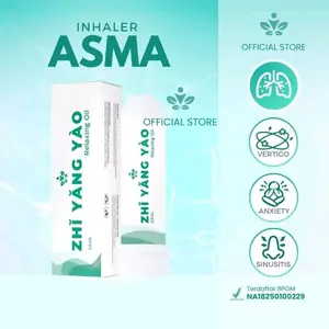 ZHI YANG YAO Inhaler Aromaterapi Asma Herbal Minyak Esensial Solid BPOM Meredakan Penyakit Asma & Sinusitis Ringan Kronis