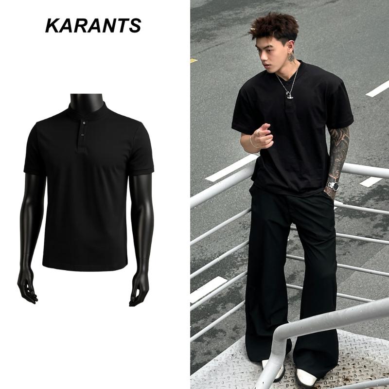 (Cleanfit) Áo thun trơn Karants 99K Cổ Tàu Form Cleanfit Tôn Dáng Vải Em Pé Dành Cho Người Lớn Chất Liệu Cao Cấp Mềm Mịn - KR279