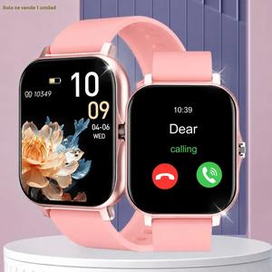 Reloj Inteligente Multifuncional, Reloj Digital de Moda con 2 Correas, Reloj Deportivo con Modos Multi-Deporte y Llamadas Telefónicas para Mujeres y Hombres