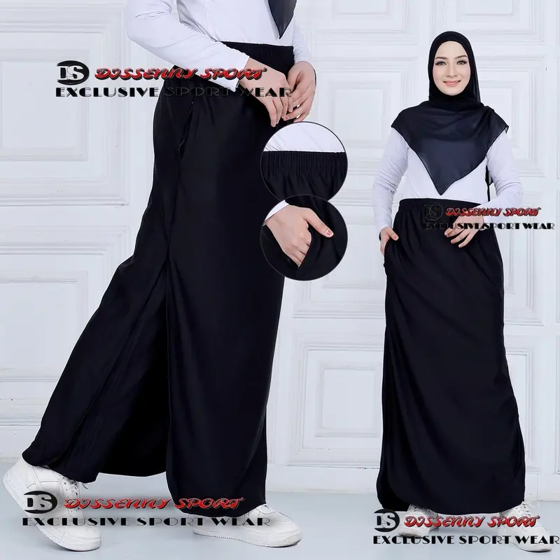 Rok Celana Olahraga Muslim Wanita syar'i/Treining Olahraga Rocela Hitam Dan Abu Polos Panjang Hoodie Panjang Hoodie Panjang Hoodie spandex katun umber yellow 7