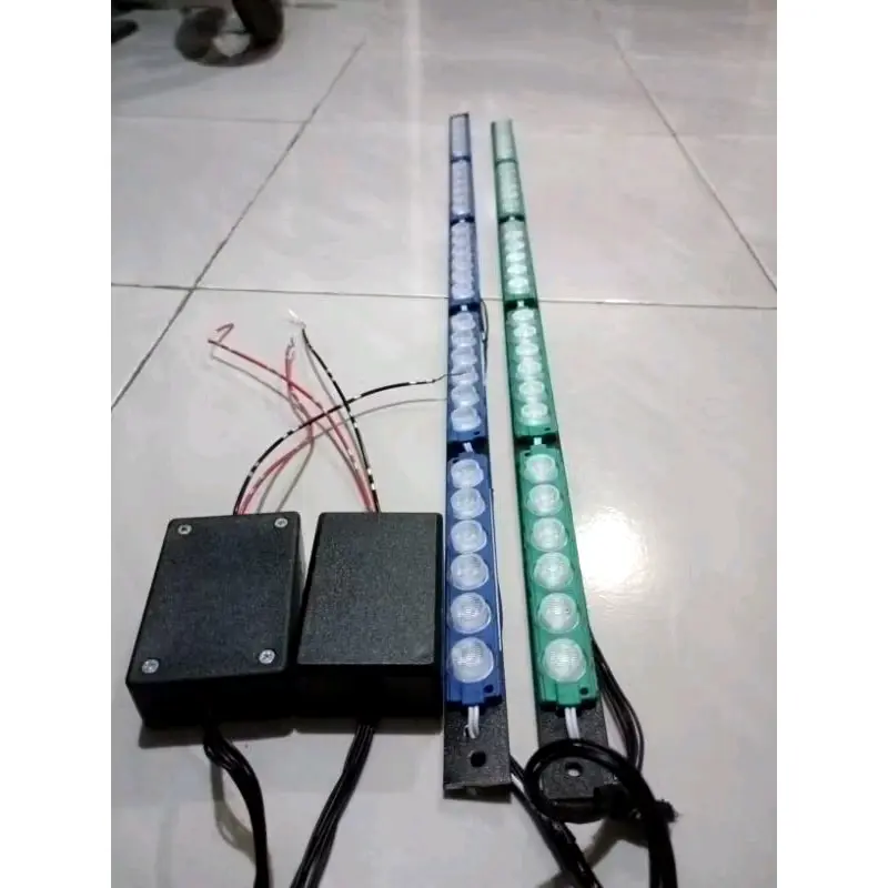 Lampu Light Bar/Atap 5 Channel 80cm - LED 6 Mata Warna Putih, Hijau, Biru, Kuning, Merah, Pink, Ungu, Blue Ice - Kotak Car hpl 7