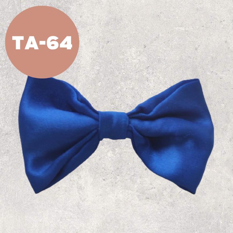 Blue Electric Plain Bow Tie, Classic Bowtie for Men Formal Attire Accessories, Gift for Men Birthday Anniversary 0