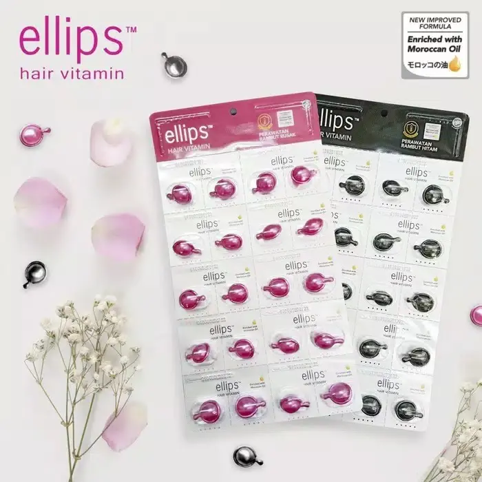 Ellips Hair Vitamin Isi 20 Butir/Perawatan Rambut Rusak/Perawatan Rambut Hitam Treatment Haircare