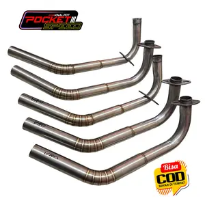 Leheran Ceklis knalpot Model CACING Beat Scoopy Genio standard racing Stainless pnp