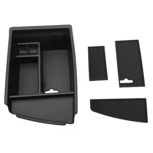 Car Armrest Storage Box Center Console Organizer Tray Glove Tray