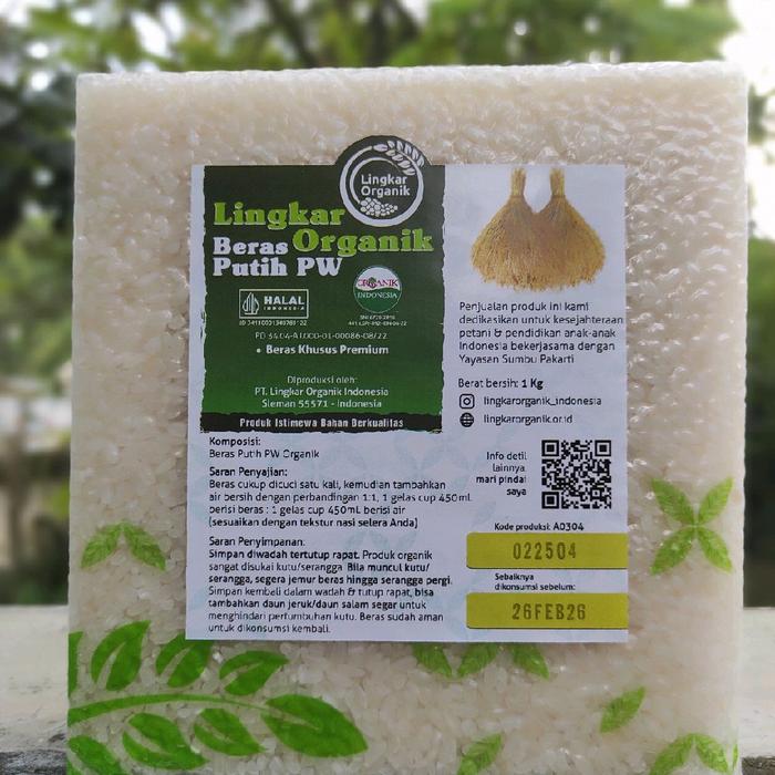Gambar Beras Lingkar Organik 1KG Food Rice Putih pandan wangi dari IELS ORGANIC Kab. Sleman Tokopedia