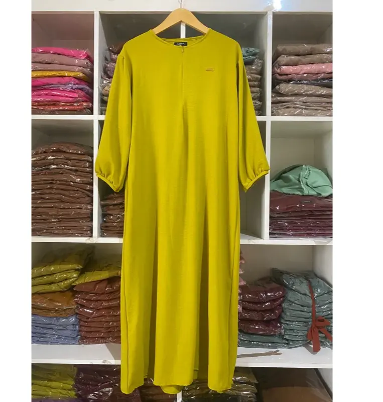 Gamis  Wanita Dewasa Crinkle Airflow ariel dress link  dress  lebaran Ibu Kain
