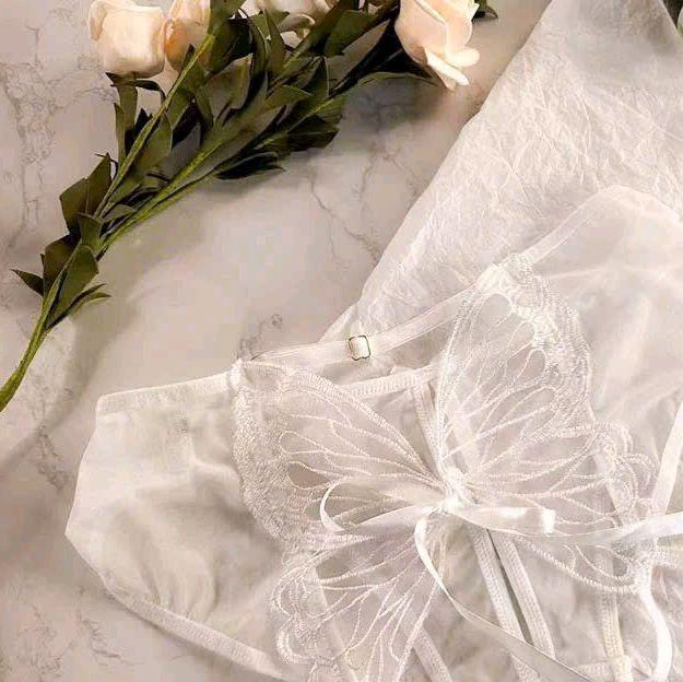 Quần lót ren lưới 2 nơ trước 006 4