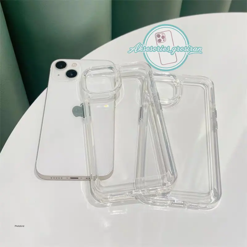 [ANTI KUNING] ORIGINAL !! ARMOUR MILITARY Case Akrilik Bening IPHONE 7 7+ 8 8+ SE 2 X XS MAX XR 11 12 13 14 15 PRO MAX 14+ 15+ PLUS Casing Transparan Hard Clear Case Premium Acrylic 8