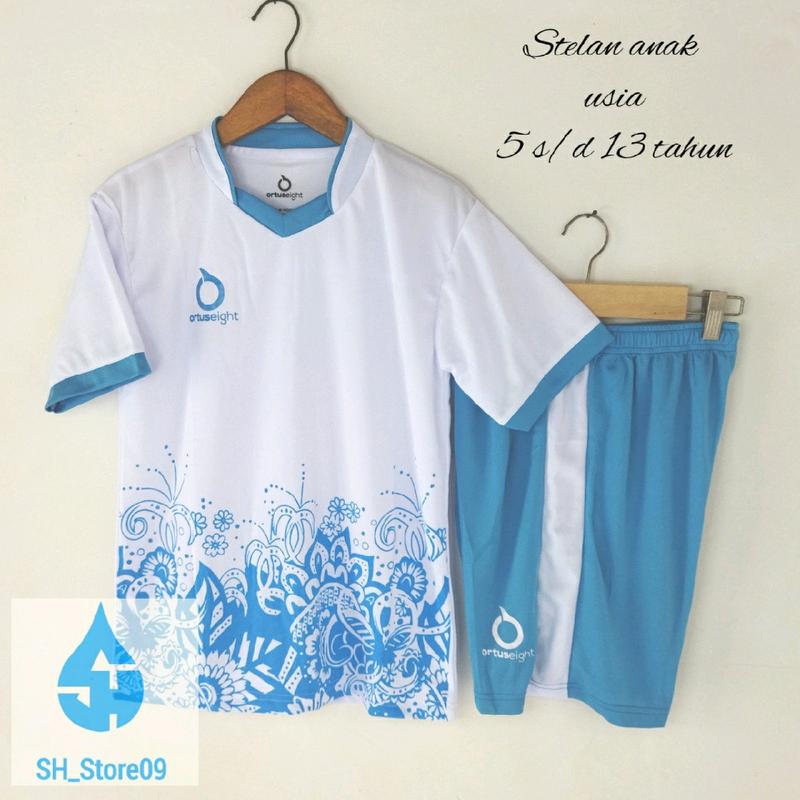 Jersey anak 5-13 tahun/set baju olahraga anak bahan adem dan nyaman ketika di pakai,cepat kering 1