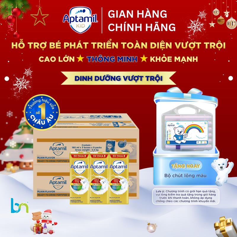 Bắc Nam Combo 2 thùng 54 hộp sữa pha sẵn Aptamil Super Gold Kid 180ml Aptamil Kid 110ml Aptamil Kid 180ml