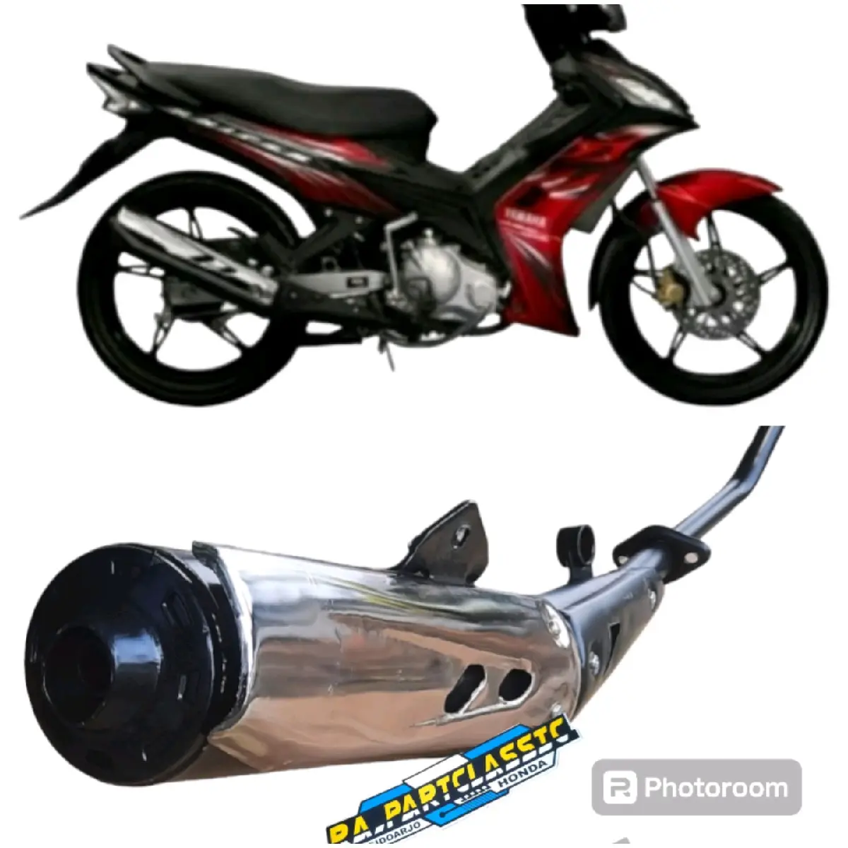 Knalpot STANDARD Yamaha Jupiter MX Old 135 CC 2005-2010 Kualitas Detail