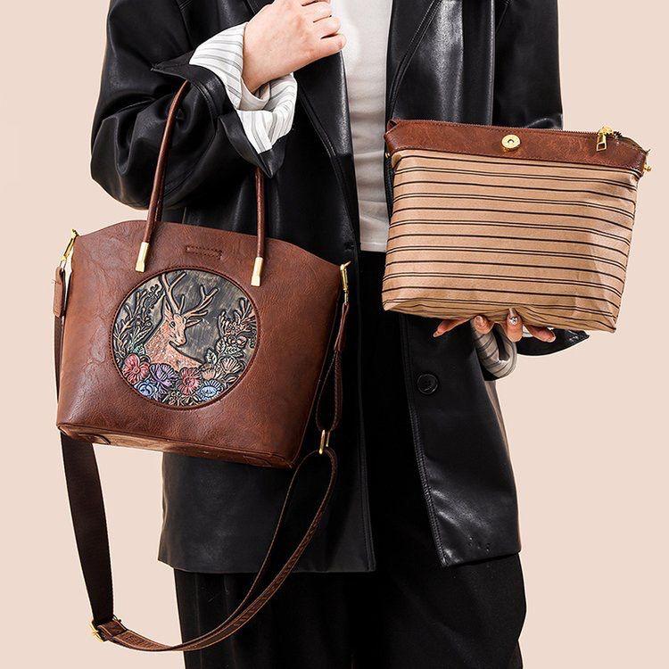MOONBAGS Tas Selempang Wanita Fashion 2in 1 Rusa - 5008 5