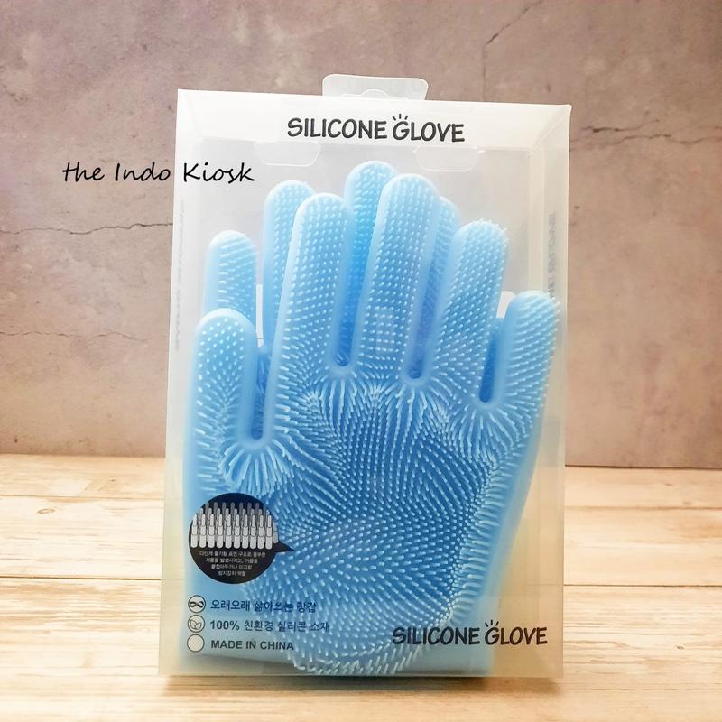 Product Introduction of Silicone Glove (Blue Green Pink) 6