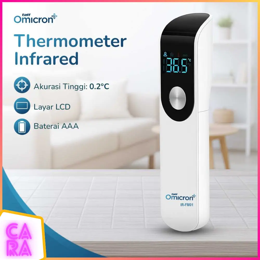 TaffOmicron Termometer Suhu Badan Digital Thermogun Infrared Dual Mode IR-FM01