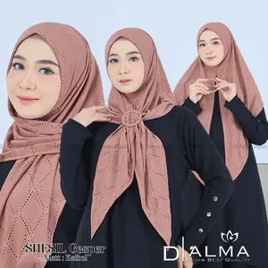 SHESIL JAGUARD KATBOL - Jilbab Segitiga Instan Motif Jaguard Katboll By Alesha Hijab Muslim Kerudung