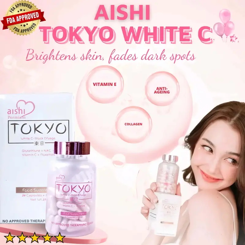 Aishi Tokyo Glutathione Collagen 60PC White Vitamin Capsules