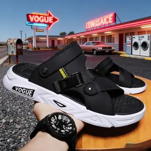 Sandal Pria Keren / Sandal Karet / Hiking Traveling Sport Casual Santai COWOK LAKI Desain Modern dan Nyaman