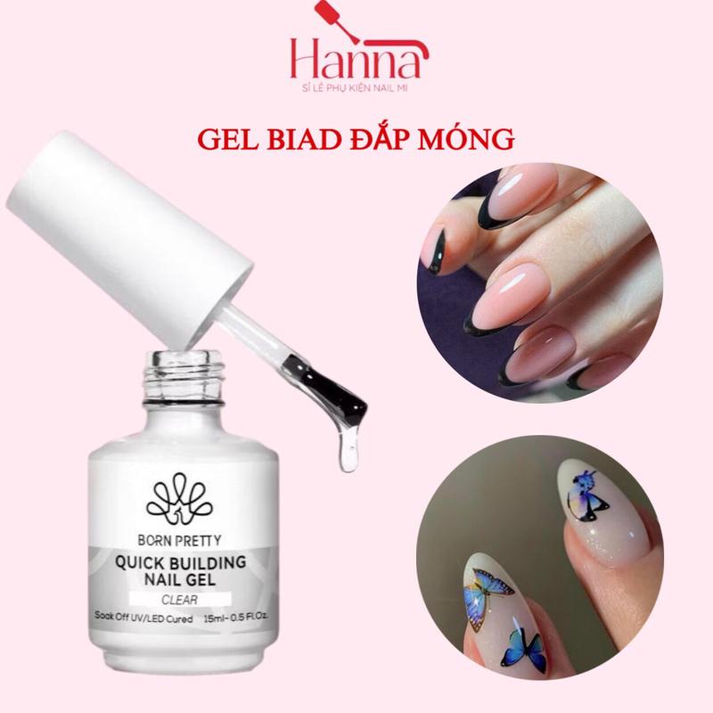 Gel Biab Đắp móng, Cứng Móng Dạng Chai 15ml "Building Gel Biad" - Sơn Gel Nữ
