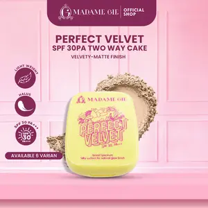 【BEDAK VIRAL!】Madame Gie Perfect Velvet SPF 30 ++ Two Way Cake - Bedak Kontrol Minyak High Coverage Tahan Lama powder wajah Compact Berminyak