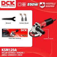 Gambar DCK Mesin Gerinda Tangan 5 Inch / Mesin Gerinda Listrik 5" / Gerinda Tangan Switch Samping 850 Watt / Grinda 5 Inch /  Angle Grinder KSM125A dari DCK Power Tools Indonesia Kota Administrasi Jakarta Barat 1 Tokopedia