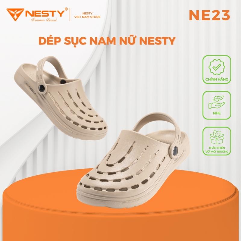 NE23 ( tặng 10 sticker ) Dép Sục Nam Nữ  NESTY – EVA Bền Nhẹ, Chống Trượt, Hot Trend 2025
