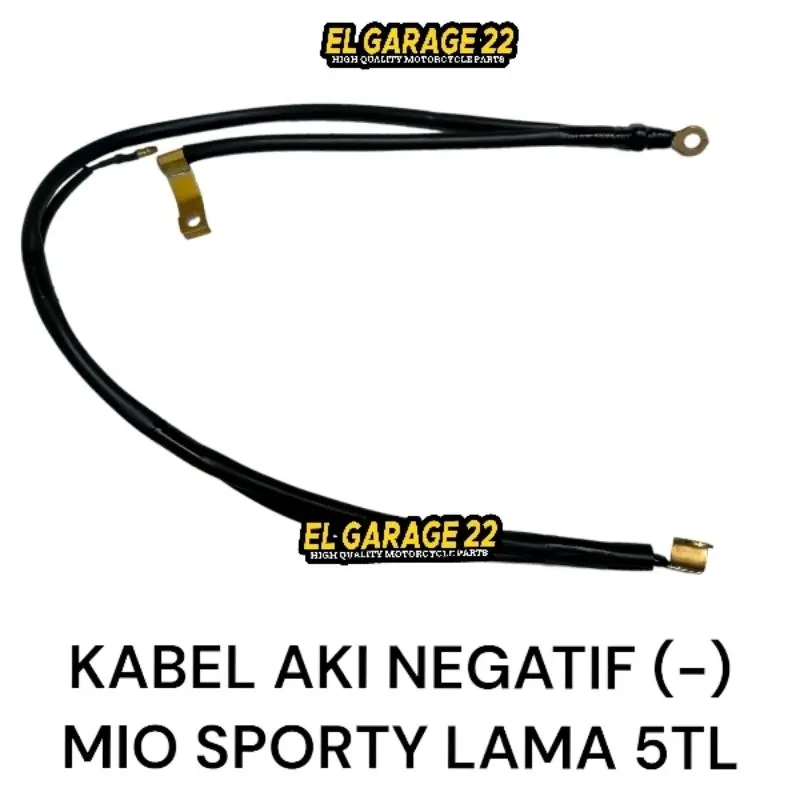 Kabel aki positif & negatif yamaha mio sporty lama 5TL / mio smile new 28D - Kabel accu komplit massa ground soket bendik mio soul fino karbu Motor Motorcycle 1