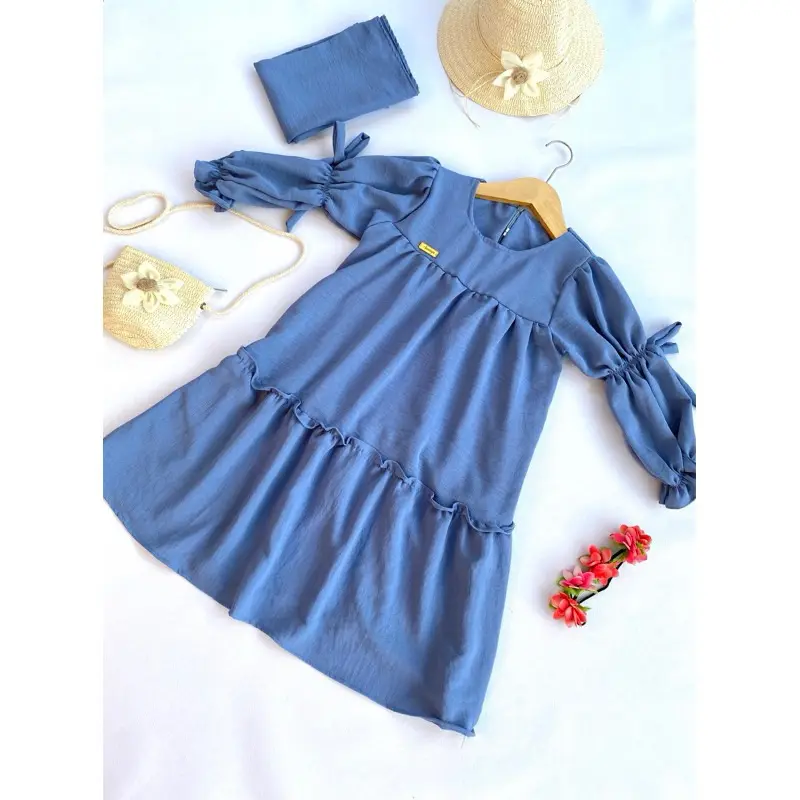 NAZMI DRESS KIDS SET HIJAB GAMIS ANAK PEREMPUAN 4-12th PAKAIAN TERBARU 2