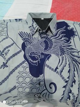 Product Review of Kemeja batik SLIMFIT pria warna BIRU NAVY lengan pendek bahan katun lapis furing premium motif JACOB from s**r 0