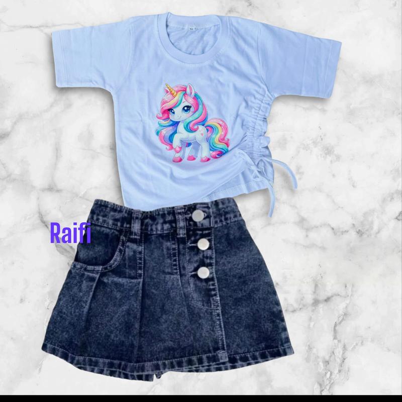 Product Introduction of SETELAN ROK CELANA JEANS TIGA KANCING ANAK PEREMPUAN 2