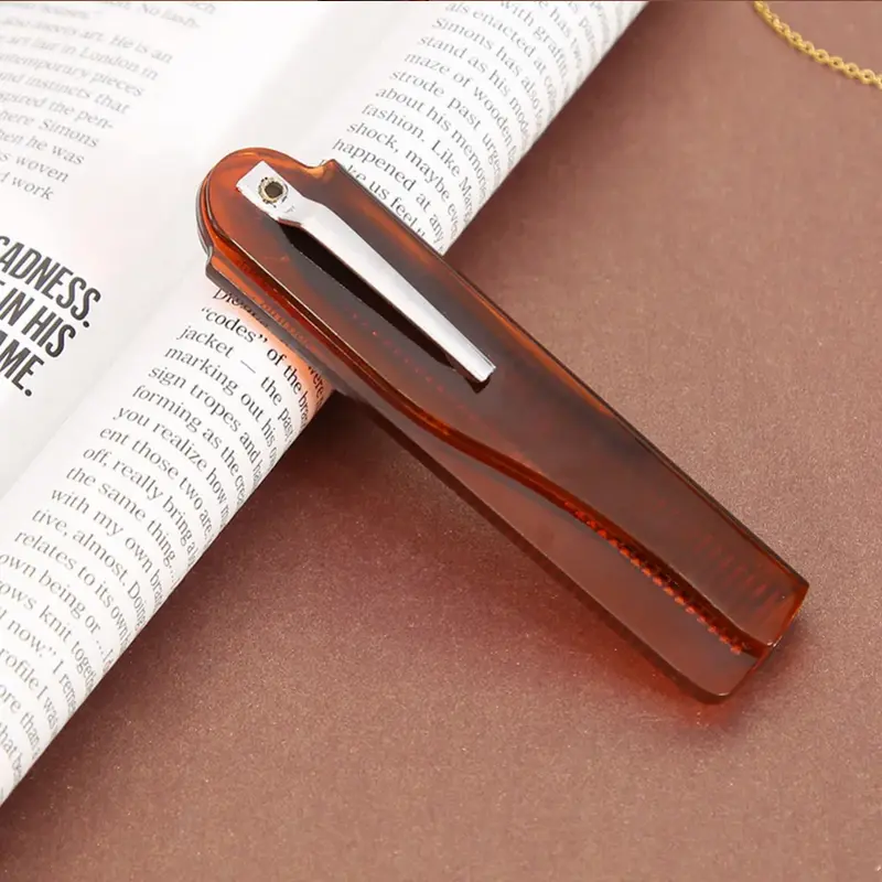 DK Sisir Rambut Lipat Foldable Pocket Hair Comb - HC002 - Black Jenggot 8