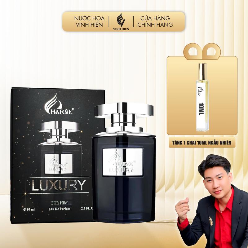 Nước Hoa Unisex LUXURY 80ML - Tặng 1 Chai 10ml Ngẫu Nhiên - Women Cosmetic Xịt Thơm - CHARME PERFUME