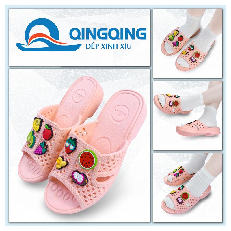 Dép Tổ Ong Asia HỒNG NHẠT Cao Cấp Siêu Nhẹ Đế Dày 3.4cm Chống Trơn Trượt FORM CHUẨN