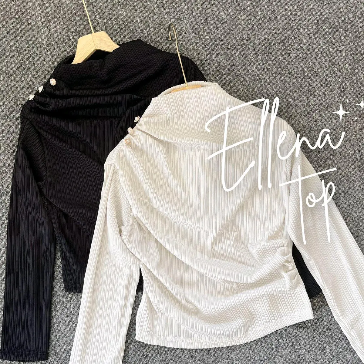 ELLENA DRAPERY TOP // TOP APRIL LAYER KANCING VINTAGE KERUT