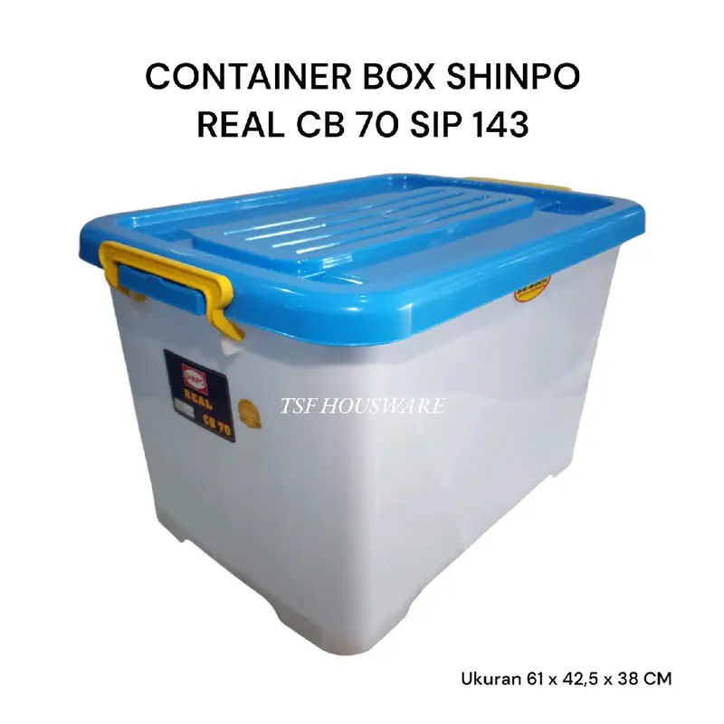 TSF Shinpo Cb 70 Container Box Real Sip 143 Pp Copolymer Bpa Free Food Contact Safe Pp 5 Bahan Plastik Tebal Kuat Kokoh Berkualitas Terbaik Produk Original Murah Grosir Cod 5