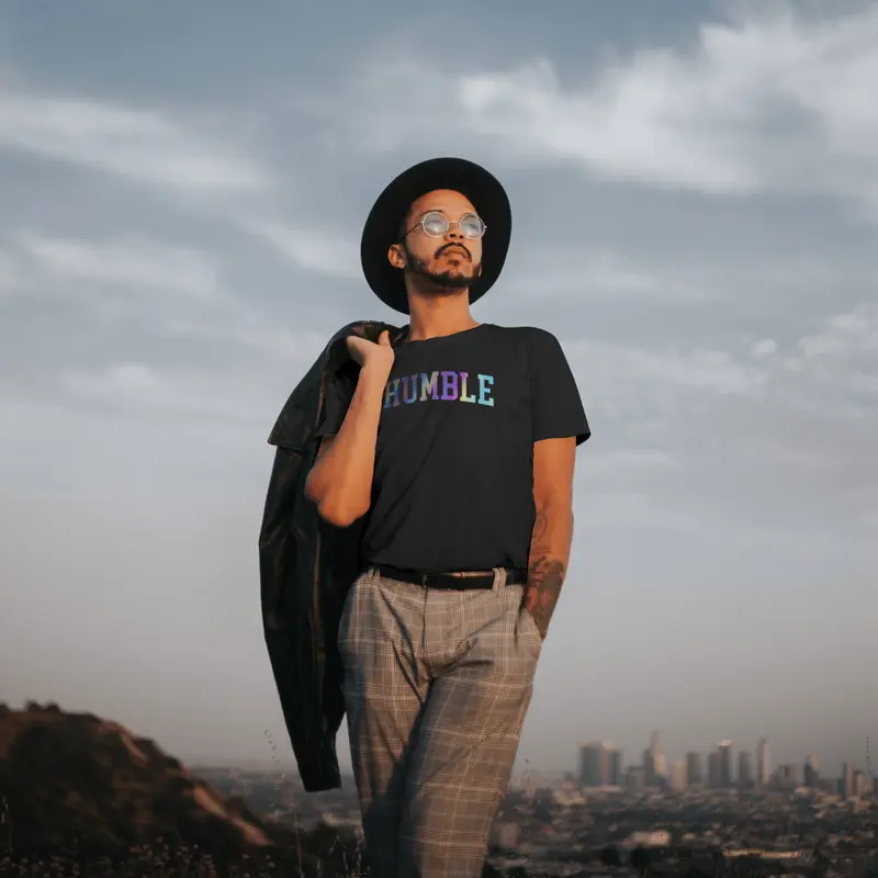Kaos Distro HUMBLE REFLEKTIF RAINBOW HUMBEL Tshirt Distro Unisex Pria Wanita Cotton Combed 24s DTF Nyaman Keren Gratis Ganci & Sticker [TERSEDIA UKURAN BIG SIZE] 5