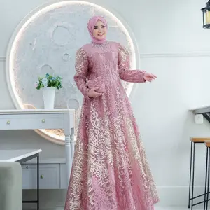 KEMILAU Official Gaun Ghina All Size LD 110 - Dress Gaun Wanita Busana Kondangan Pesta Formal
