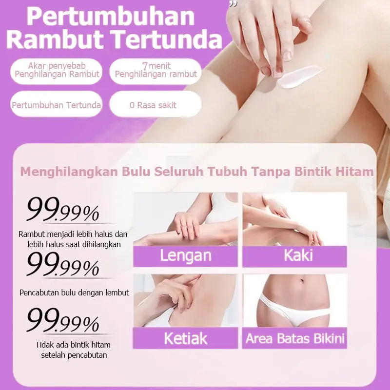 SJJ Perontok Bulu Permanen penghilang Hair Removal Cream Krim PenghilangPerontok Bulu Penghilang Bulu PermanenSampai Tangan Kaki Praktis Tidak TumbuhLagi HairRemoval Cream Krim Penghilang RambutEffective Penghilang Bulu Wax Ketiak Waxing Perawatan foam 8