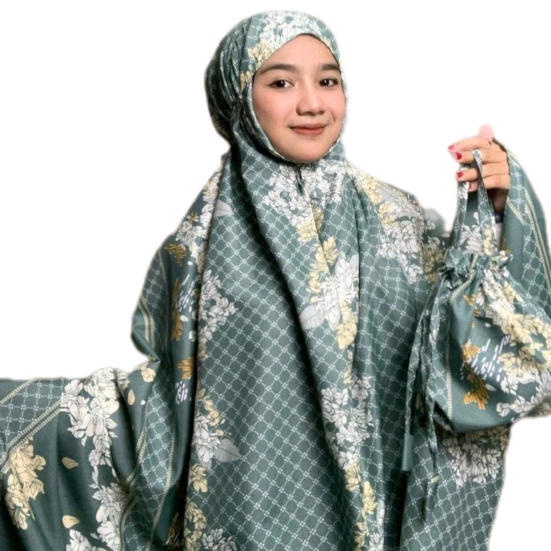 FAZKA - Mukena Traveling Mini Pouch Dewasa Shakira Motif Sultan Bahan Katun Micro Premium mukena traveling 4