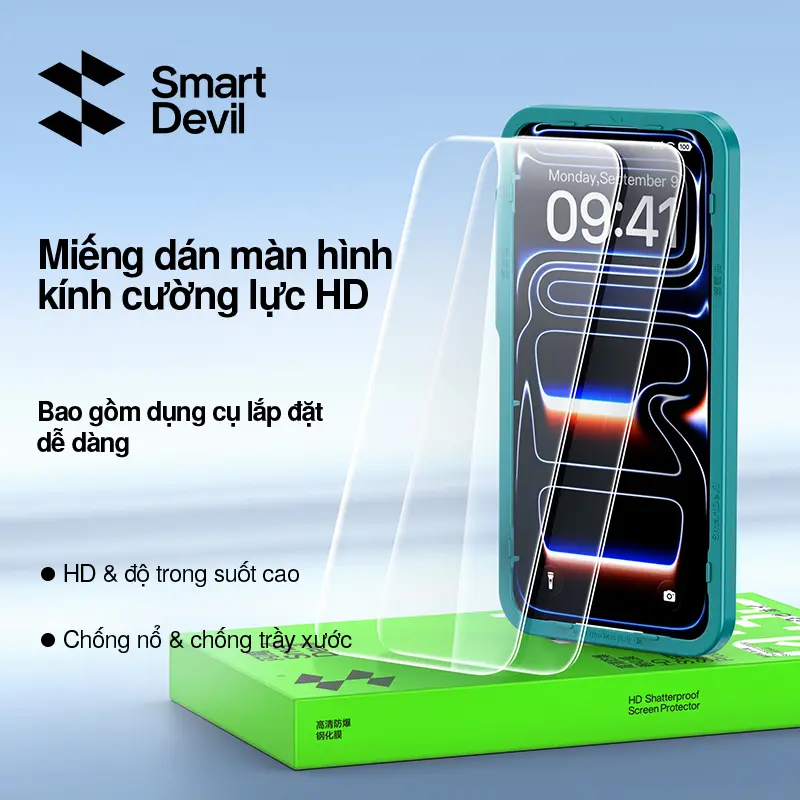 SmartDevil Kính Cường Lực HD / Chống Nhìn Trộm Không Viền | Chống Vỡ Siêu Bền | Dành Cho Nhiều Dòng Samsung & iPhone