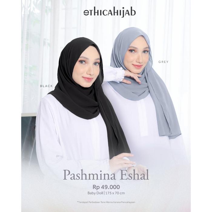 Gambar EthicaHijab | Pashmina Eshal Pashmina Baby Doll - BLACK dari Ethica Kab. Bandung 4 Tokopedia