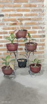 Product Review of STANDING POT MURAH / RAK BUNGA BESI MURAH / RAK SUSUN 6 from a**9 0