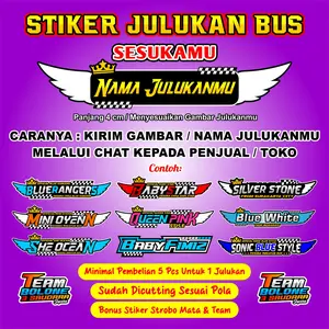 Stiker Request JULUKAN BUS / PO Bus RKC_Stiker Cutting