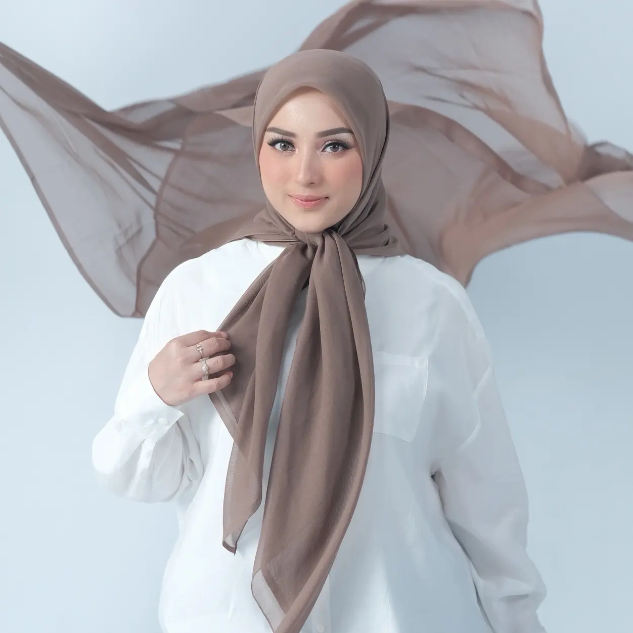 Nathelabel - Plain Paris Japan New Color (Hijab Segiempat Paris Japan Premium)