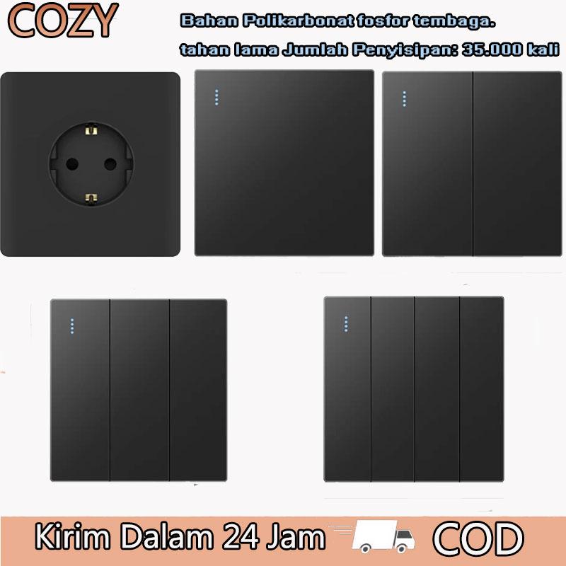 Product Introduction of COZY (COD) SAKLAR / SAKELAR LAMPU INFINITY Black SERIES NEW gabungan 2