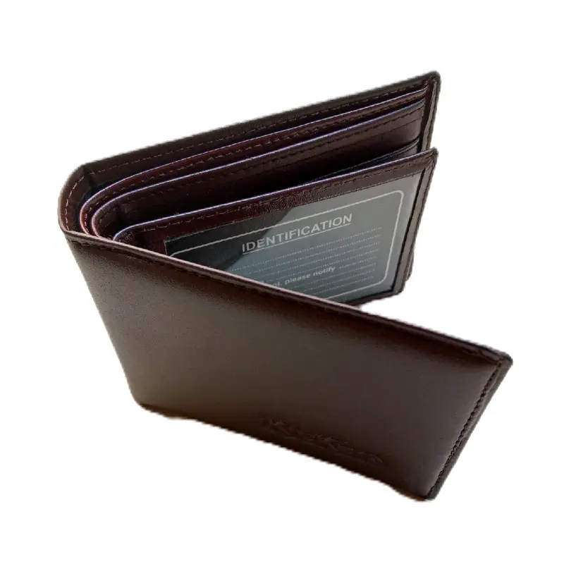 Dompet Pria Kulit Sapi Kickers Simpel Elegan 6+2 Slot Kartu Resleting - Barang Baru Uang Koin Masuk 5